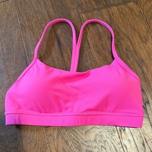 CRZ Yoga Butterluxe Y-Back Padded Racerback Sports Bra Hibiscus Purple Small